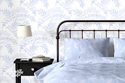 Light Blue Wildflower Wallpapers, a Wallpaper Graphic by Bloomart Studio (Thumbnail 3 of 6)