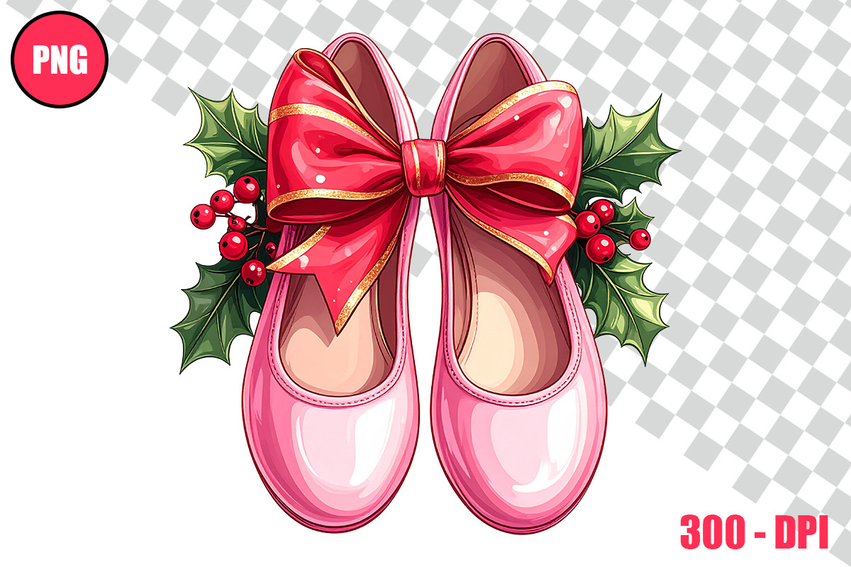 Christmas Ballet Slippers Cliparts, a Person Illustration by taramija (Photo 15 of 26)