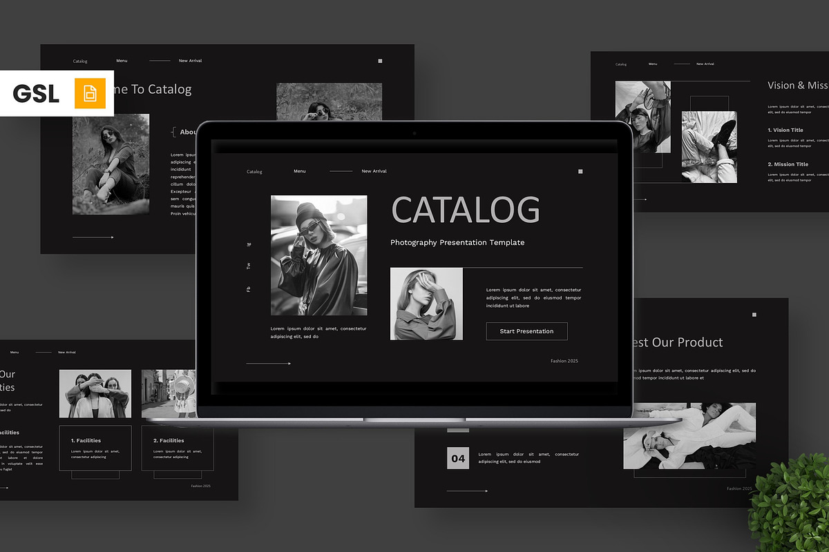 Catalog - Photography Google Slide, a Presentation Template by Deepslide Studio (Photo 1 of 4)