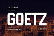 Goetz - All Caps Display Font, a Sans Serif Font by Unich Design Bureau (Thumbnail 1 of 5)