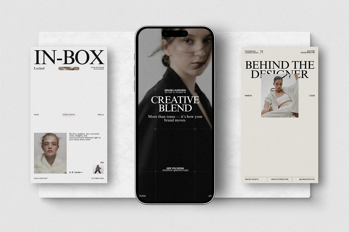 ZUNO | Instagram Template (I), a Social Media Template by The Aesthetic Studio (Photo 4 of 10)
