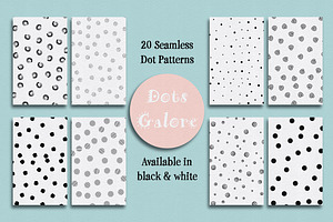 Dots Galore - 20 Seamless Patterns