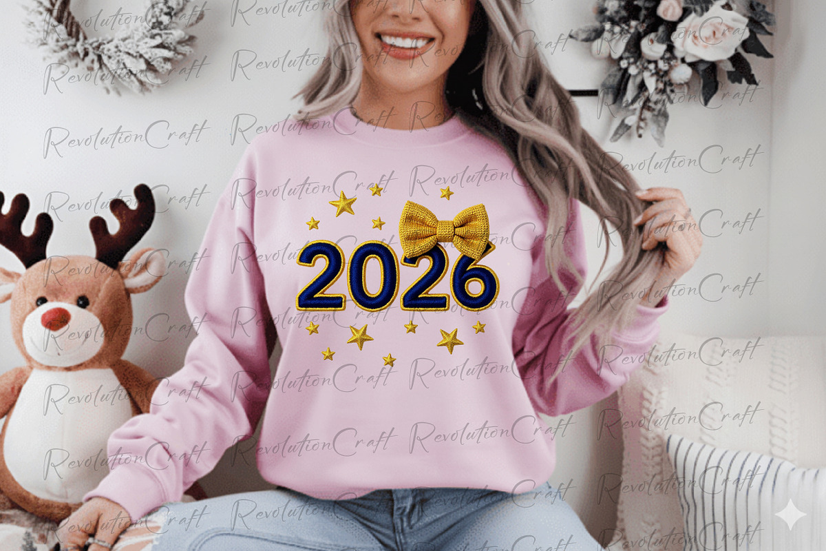 Yarn Crochet New Year 2026 Png, an Illustration by OK Design (Photo 4 of 4)