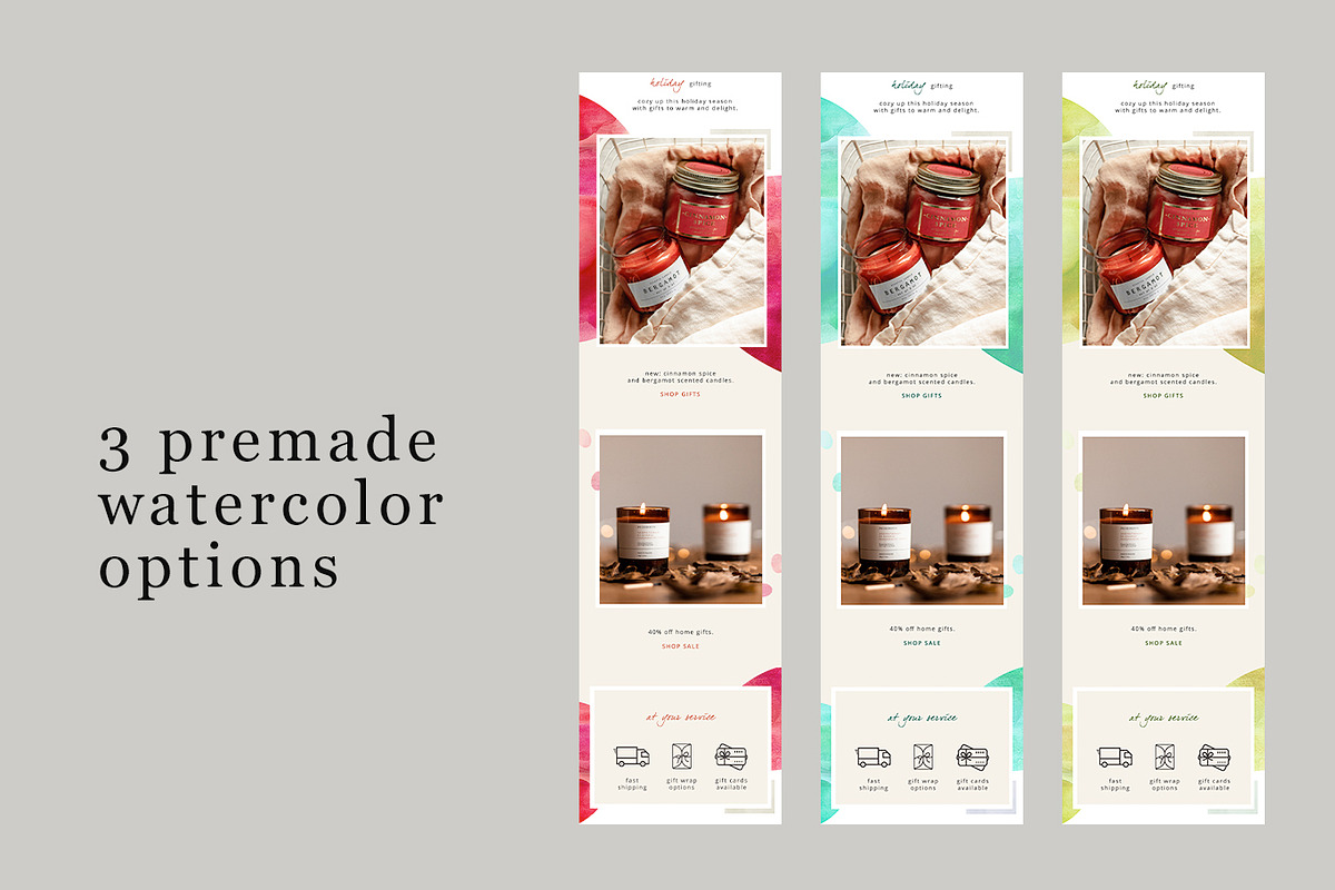 Holiday Vibes Email Template, an Email Template by Edit & Go Templates (Photo 4 of 6)
