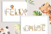 Name Creator - Safari animals, an Animal Illustration by Alesya Pytskaya (Thumbnail 2 of 8)