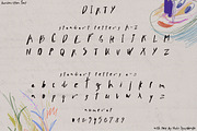 Dirty Handwritten Font, a Script Font by Artcoast Fonts (Thumbnail 5 of 11)