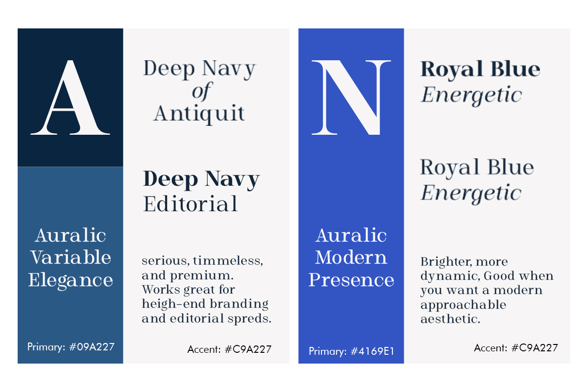 Auralic, a Serif Font by Black Studio (Photo 4 of 18)