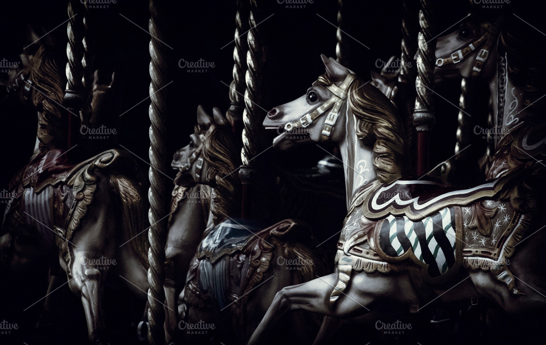 Creepy Carousel Horses