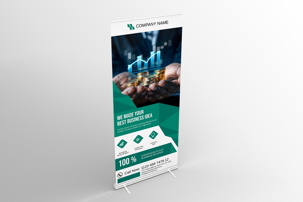Business Roll-Up, a Stationery Template by retrographix (Photo 4 of 5)