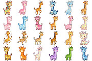 Cute Giraffe Clipart, an Animal Illustration by Forhadx5 (Thumbnail 6 of 8)