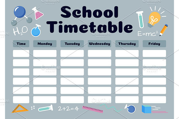 School Timetable for Science Lovers preview 3