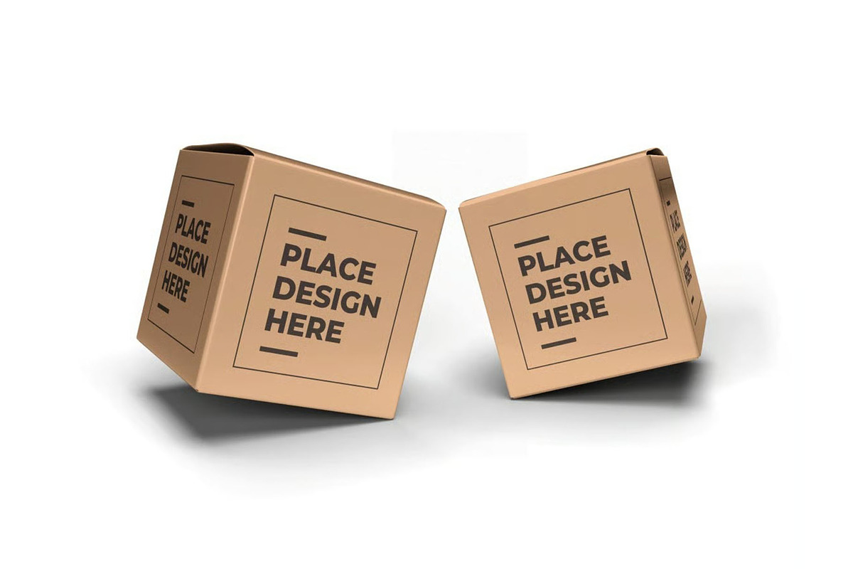 Square Box Packaging Mockup Template, a Packaging Mockup by DesignRushMarket (Photo 7 of 11)