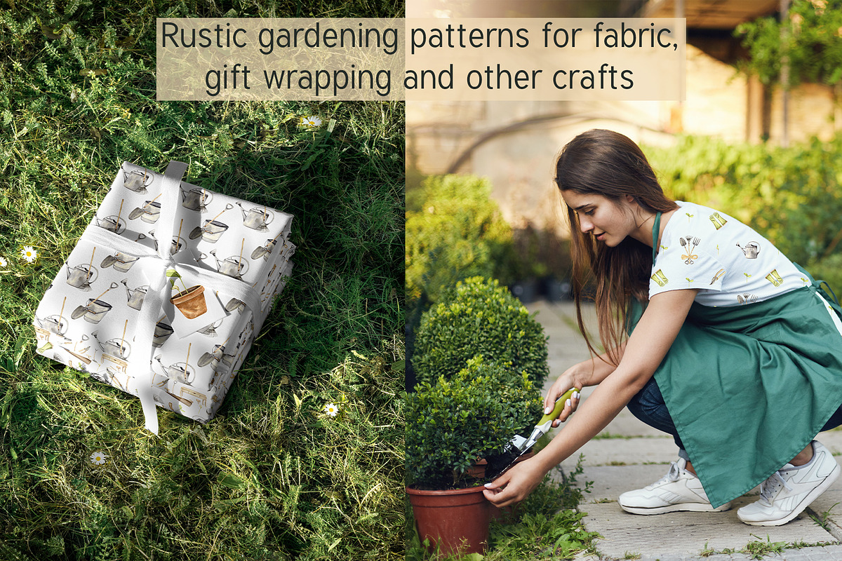 Garden Tools Watercolor Set, an Object Illustration by WatercolorElena (Photo 9 of 11)