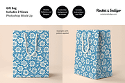 Gift Bag (2 views) Photoshop Mock-Up, a Product Mockup by Rocket & Indigo (Thumbnail 3 of 4)