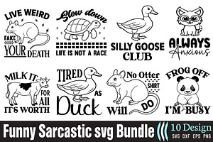 Retro Funny Sarcastic svg Bundle, an Object Graphic by DollarSmart