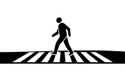 Pedestrian Crossing Safety Icon Set, an Icon by musafir_fashion (Thumbnail 4 of 13)