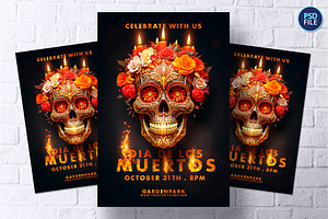 Dia de los Muertos Flyer