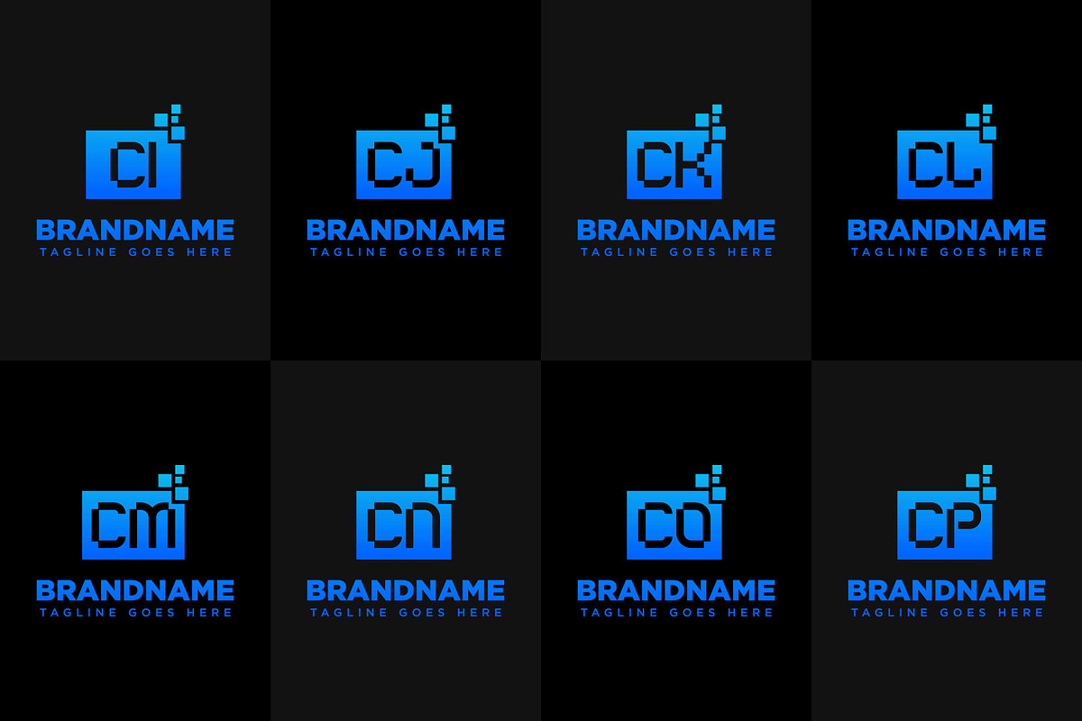 CI CJ CK CL CM CN CO CP Tech Logo, a Branding & Logo Template by Pray Art Design Studio (Photo 2 of 2)