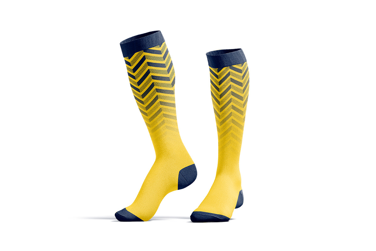 Socks 4 Types Mockups Set, a Bottom Mockup by rebrandy (Photo 10 of 12)