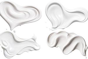 cream smears transparent background, a Beauty & Fashion Photo by itakdalee