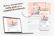 18 Yoga Concept Vector Illustrations, a Healthcare Illustration by VectorMine (Thumbnail 2 of 9)