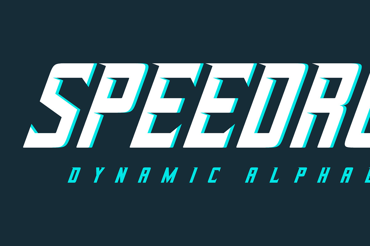 Racing dynamic alphabet design, an Object Graphic by RevelStockart (Photo 1 of 3)