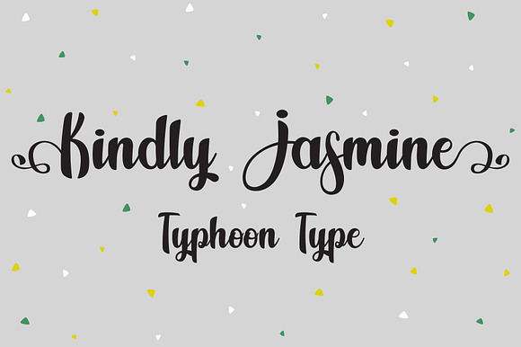 Kindly Jasmine font preview 3