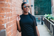 Black T-Shirt Mockup Stock Photos, a Person Photo by Eye for Ebony (Thumbnail 6 of 7)
