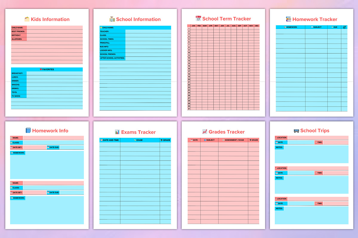 Mom Planner Canva, a Print Template by Designmela01 (Photo 5 of 8)