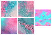 Pink And Blue Abstract Digital Paper, a Texture Illustration by RobertsArt (Thumbnail 3 of 6)