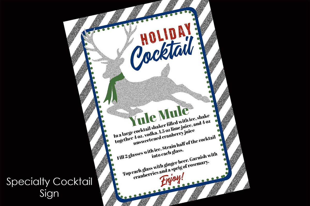 Reindeer Dinner Party, an Invitation Template by Jennifer Caminiti (Photo 2 of 7)