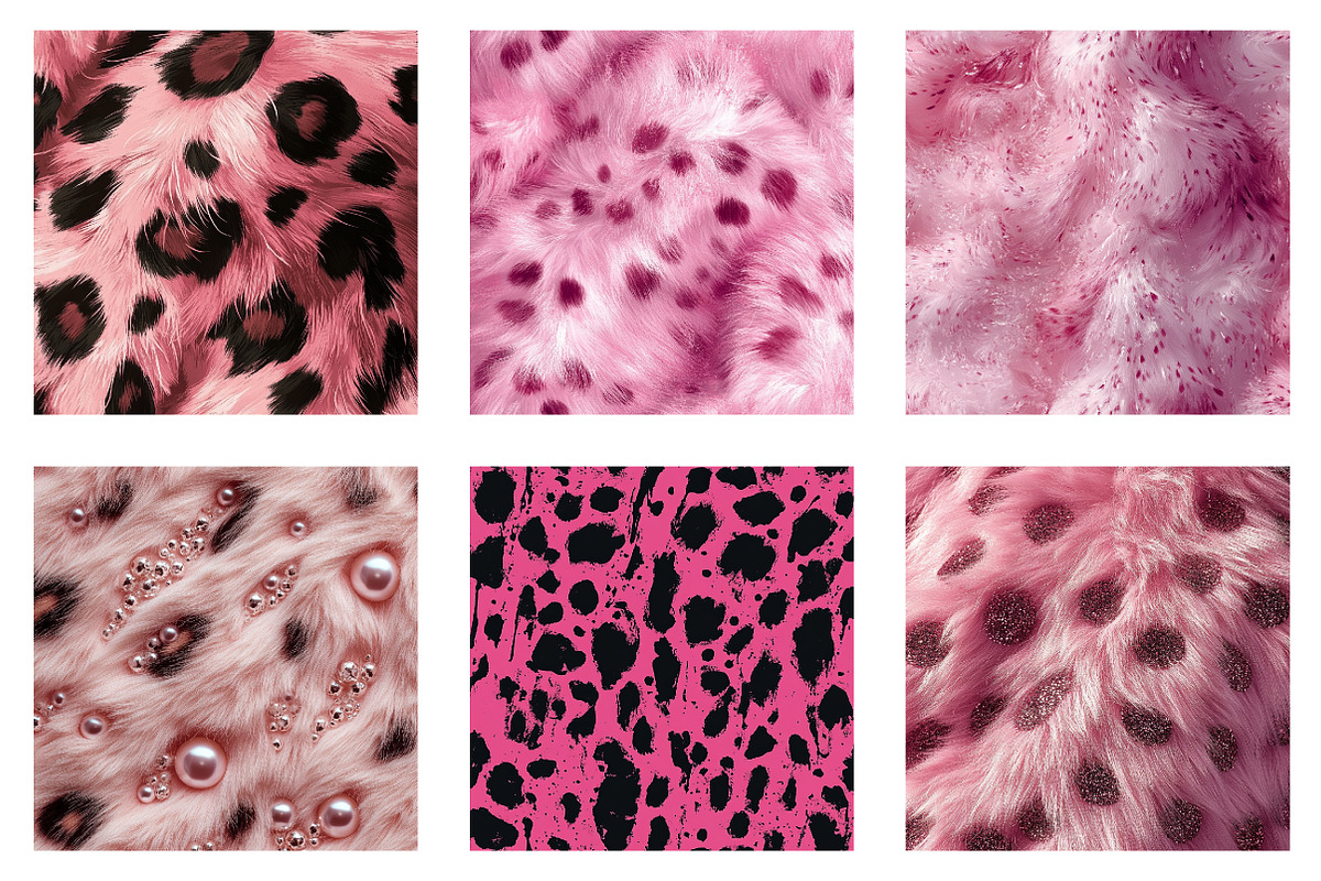 Pink Leopard Fur Seamless Pattern, an Illustration by Dream Creation (Photo 5 of 7)