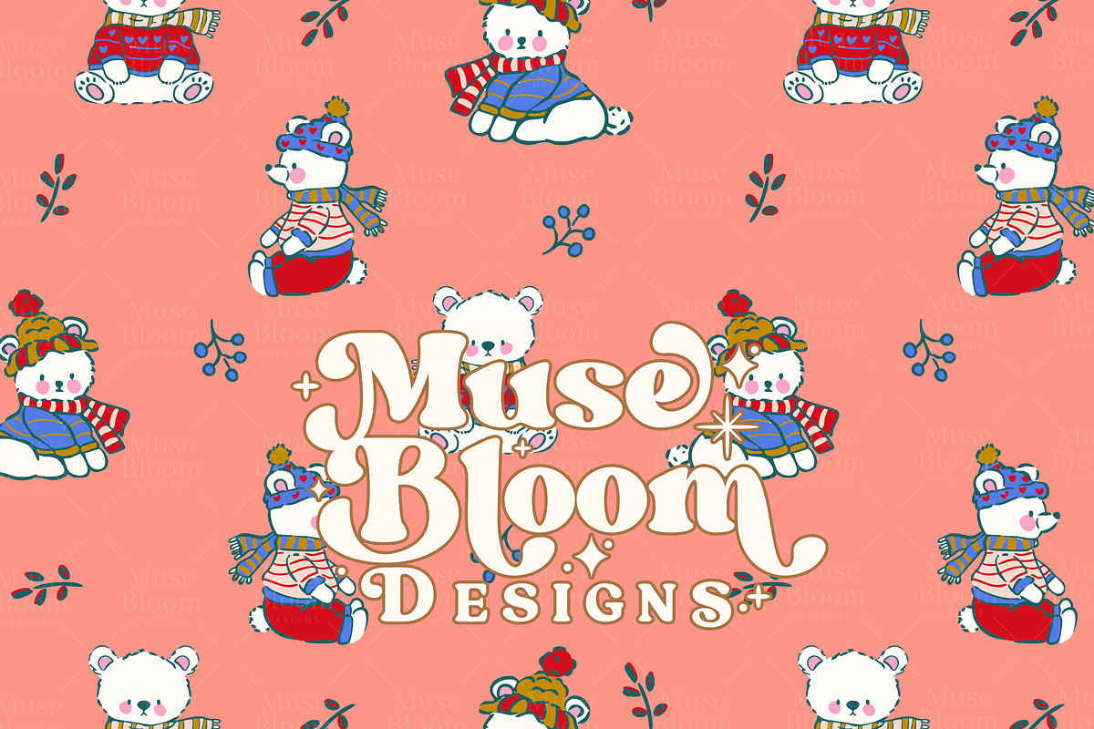 Snowflakes Holidays Seamless Set, a Pattern Graphic by MuseBloomDesigns (Photo 19 of 29)