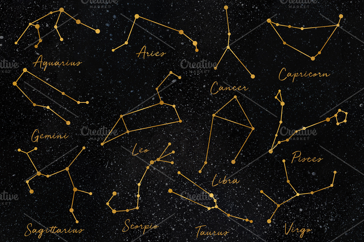 Galaxy with zodiac signs, an Object Graphic by Chus Moreno Studio (Photo 5 of 6)
