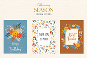 Blooming Season. Flowers & Patterns, a Decorative Illustration by EltaMaxArt (Thumbnail 8 of 14)