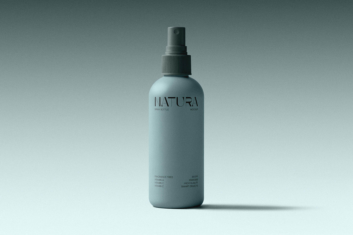 Hair Spray Bottle Mockup, a Packaging Mockup by Design Squad (Photo 1 of 4)