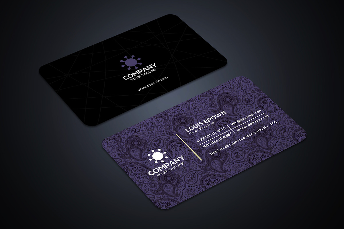 100 Business Card Template Bundle, a Business Card Template by Smashing_Studio (Photo 79 of 80)
