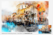 Watercolor Photoshop Action, an Action Add-On by SlideSalad (Thumbnail 5 of 14)
