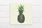 Pineapple Vector Collection, a Food Illustration by Lubov Illustrations Shop (Thumbnail 6 of 6)