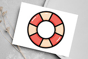 Watercolor Hello Summer Clipart, an Illustration by Canvas Craft (Thumbnail 3 of 5)