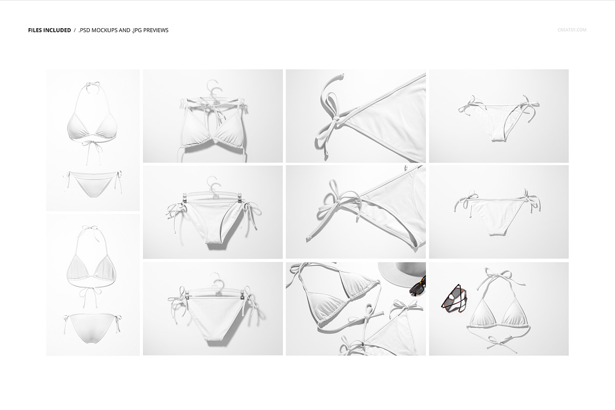 Bikini Mockup Set, an Apparel Mockup by creatsy5 (Photo 2 of 16)