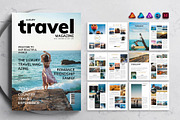 Luxury Travel Magazine Template, a Magazine Template by DesignCrest (Thumbnail 1 of 11)
