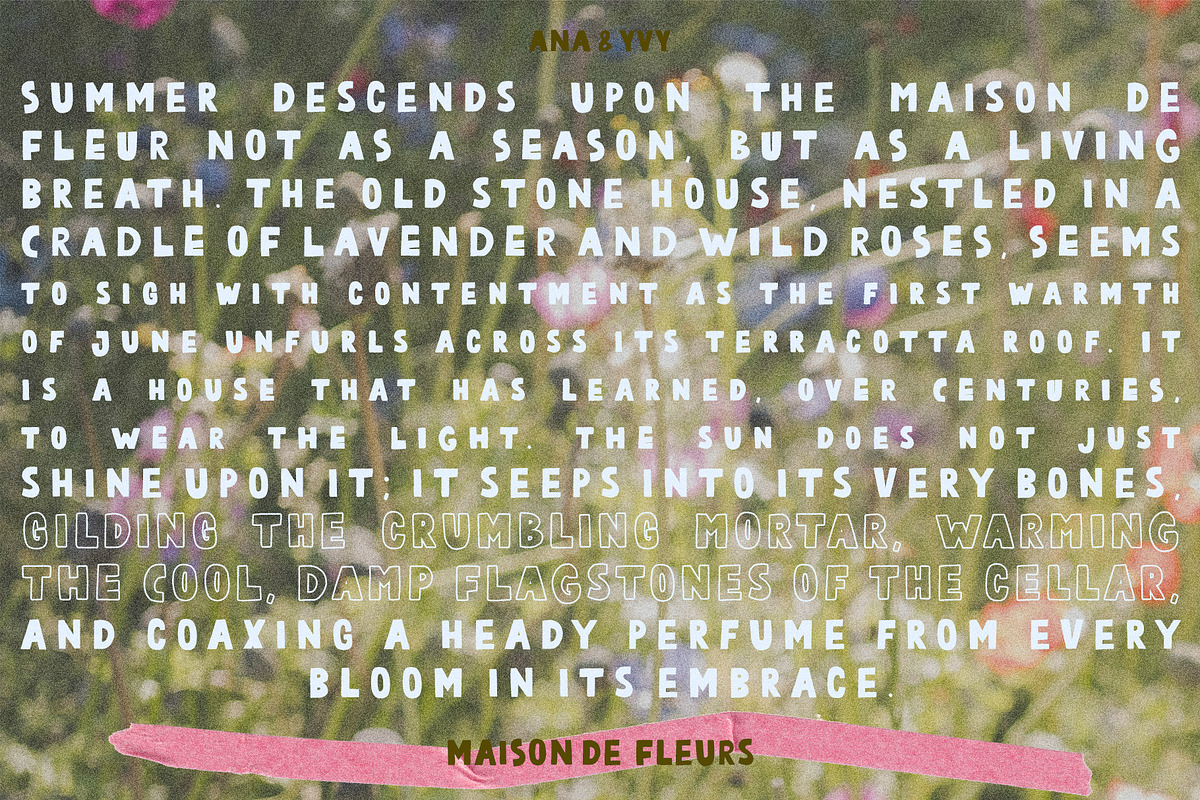 Maison de Fleurs | Marker Font Trio, a Handwritten Font by ana & yvy (Photo 5 of 12)