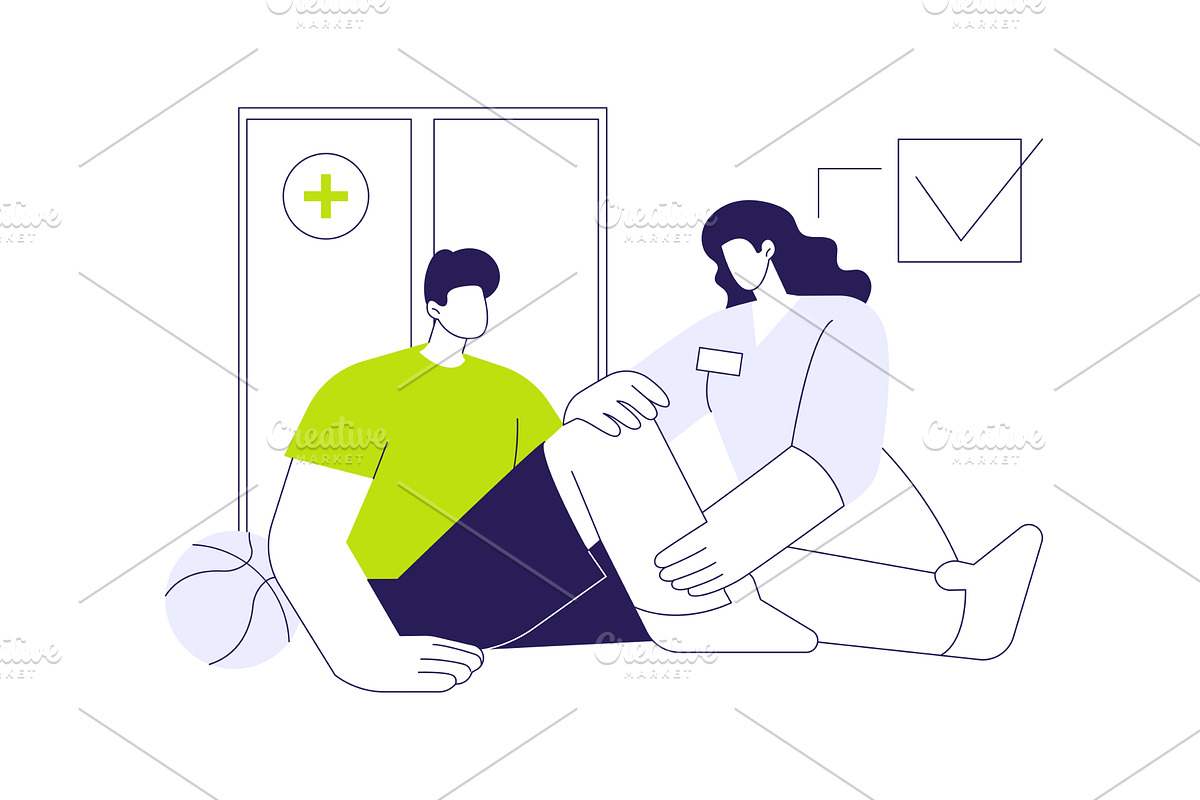 Orthopaedic sports medicine abstract, a Healthcare Illustration by Visual Generation
