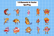 45 Fast Food Characters Illustration, a Food Illustration by Andres M Rodriguez (Thumbnail 4 of 5)