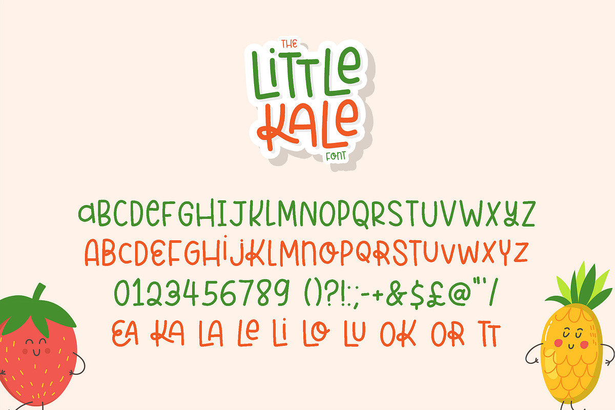A Little Kale Font, a Font by Lollipop Hand Drawn (Photo 5 of 7)