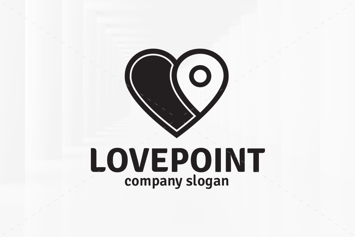 Love Point Logo Template, a Branding & Logo Template by LOGOMAGINE