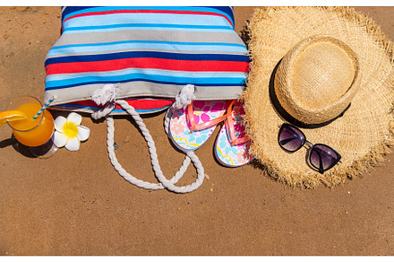 Bag and things for relaxing on the, a Holiday Photo by yanadjana