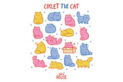 Ciklet The Cat, an Animal Illustration by SasiHouse (Thumbnail 1 of 3)