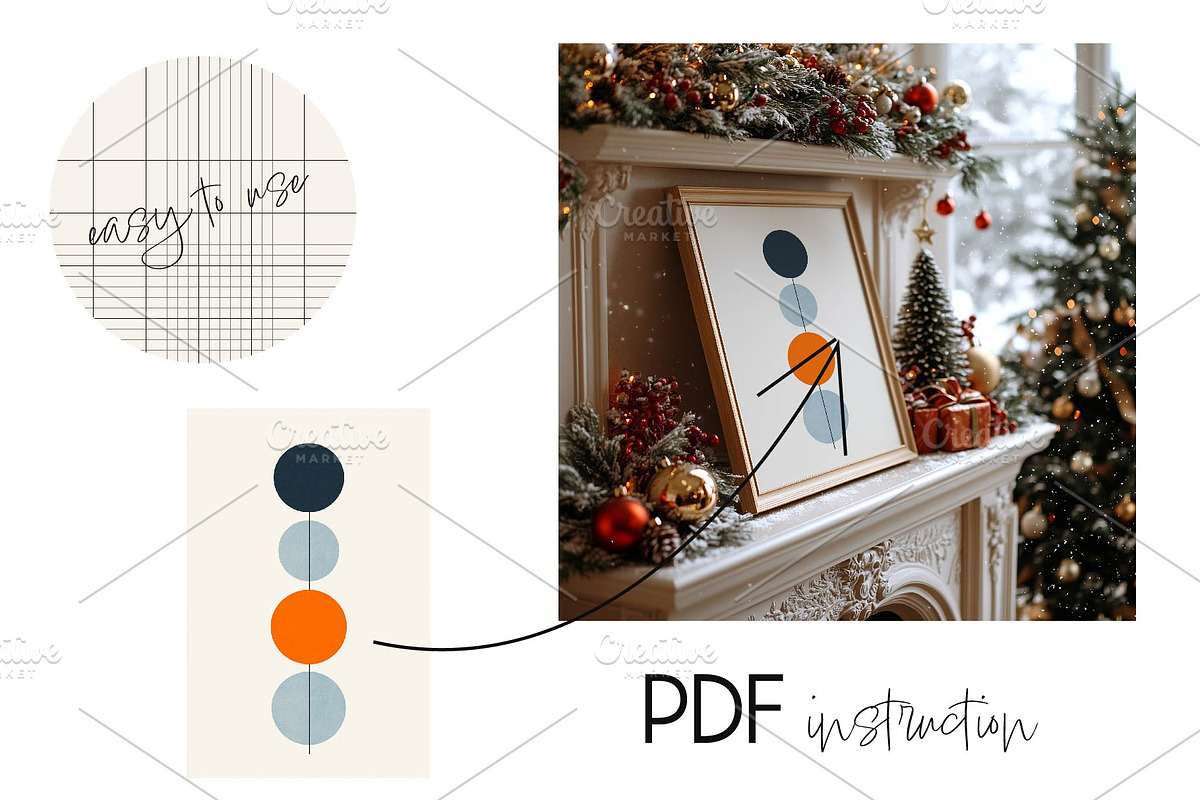 NEW YEAR Scene Frame Mockup, a Household Mockup by MOAROShop (Photo 5 of 6)
